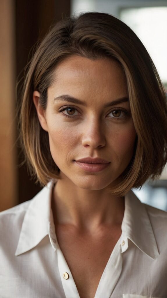 The Classic Chin-Length Blunt Bob