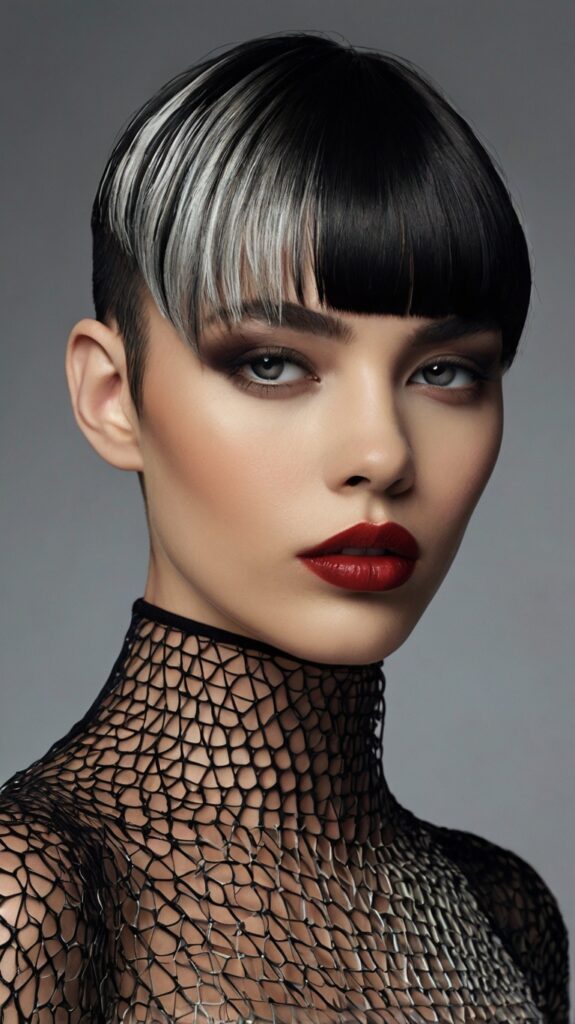Shattered Bob with Micro-Bangs