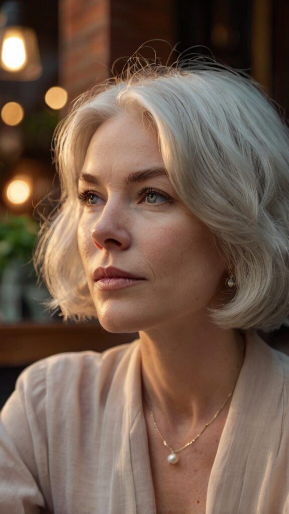 The Chin-Length Bob with Subtle Layers