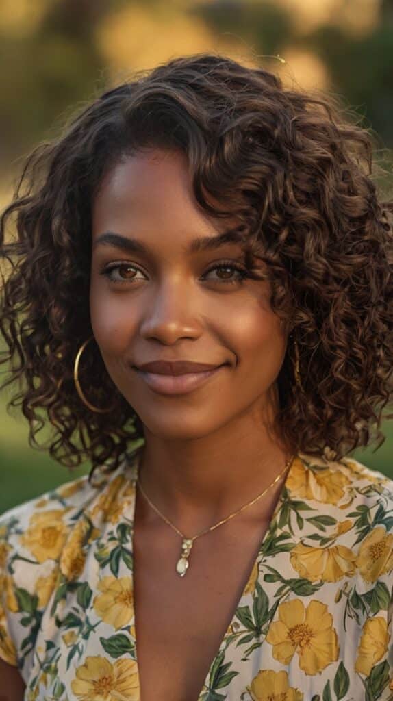 The Razored Curly Bob