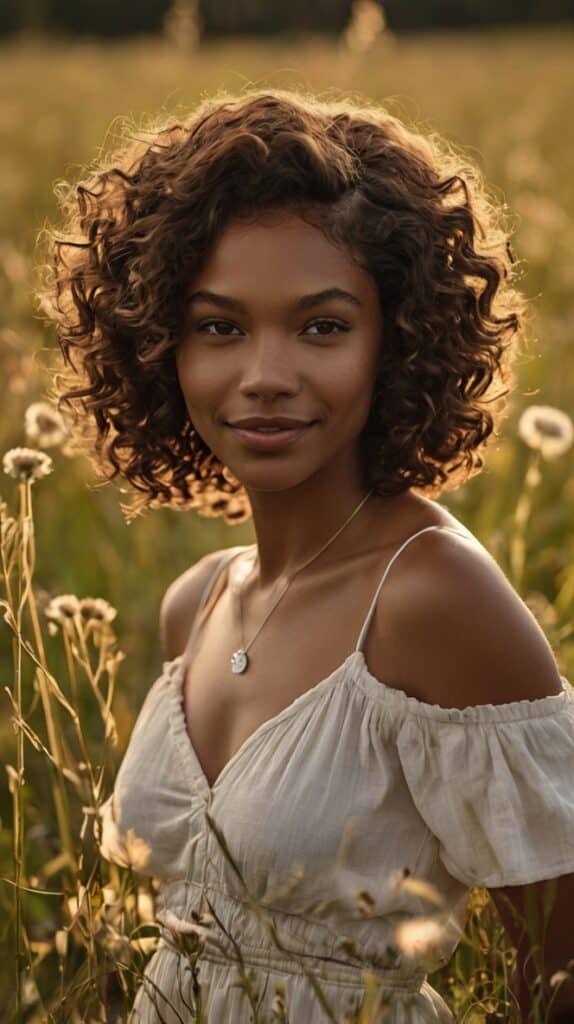 The Blunt Bob for Curly Hair