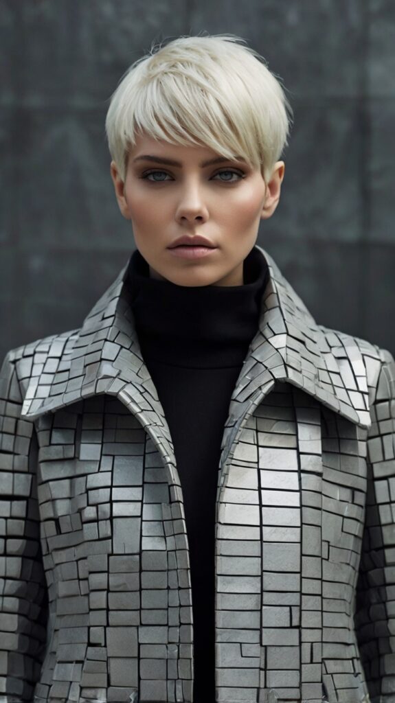 Platinum Shattered Pixie Bob