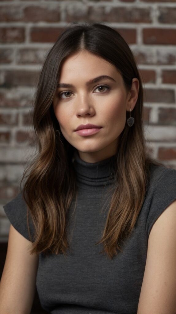 Textured Midi with Invisible Bangs
