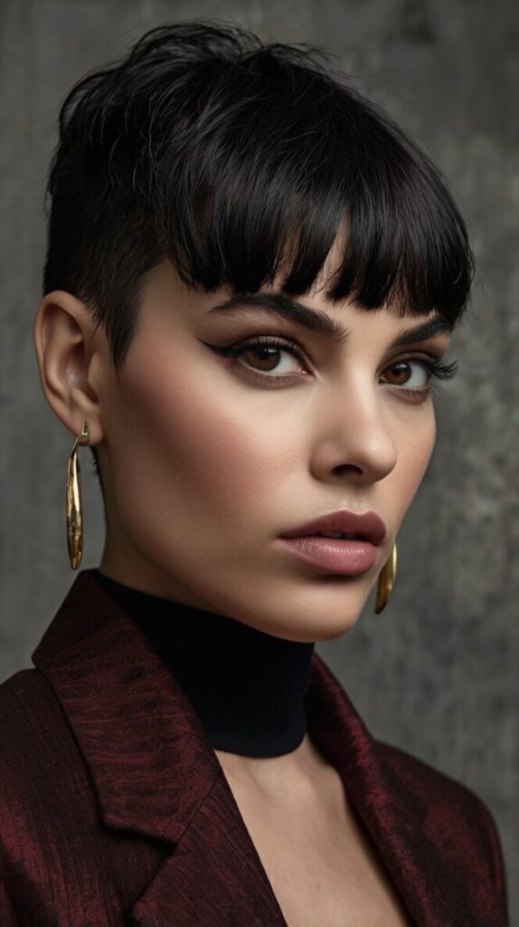 Textured Micro Bangs