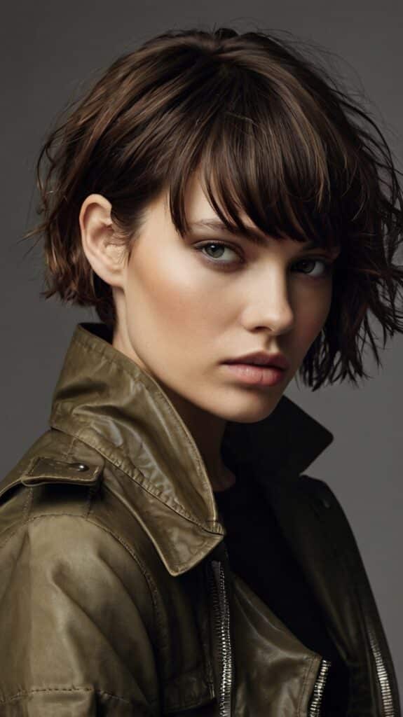 Undercut Shattered Bob
