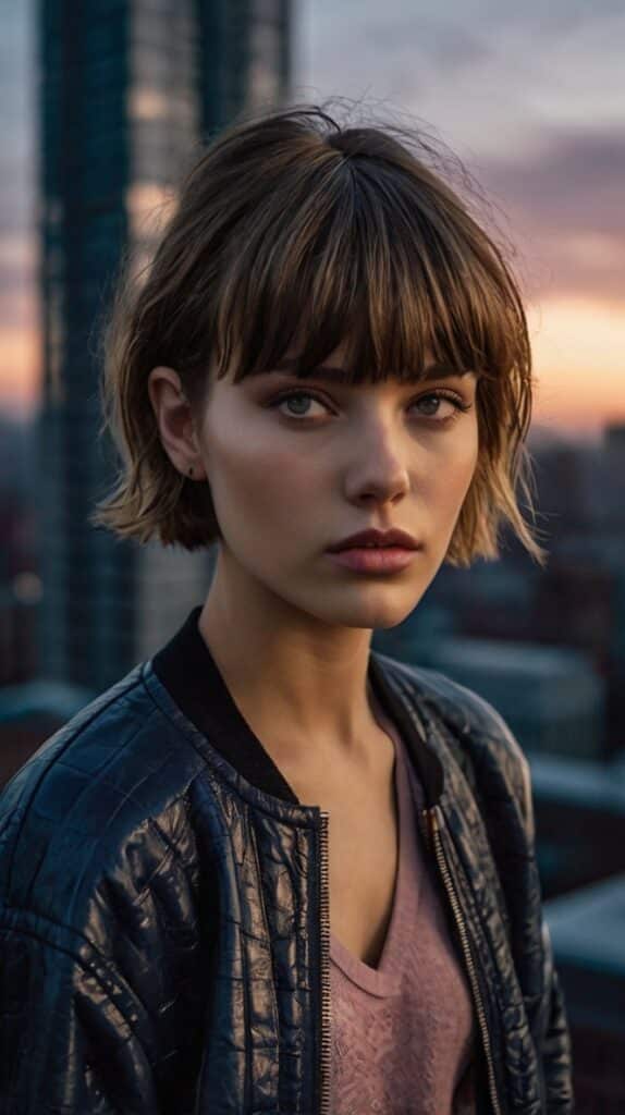 Choppy Feathered Bangs