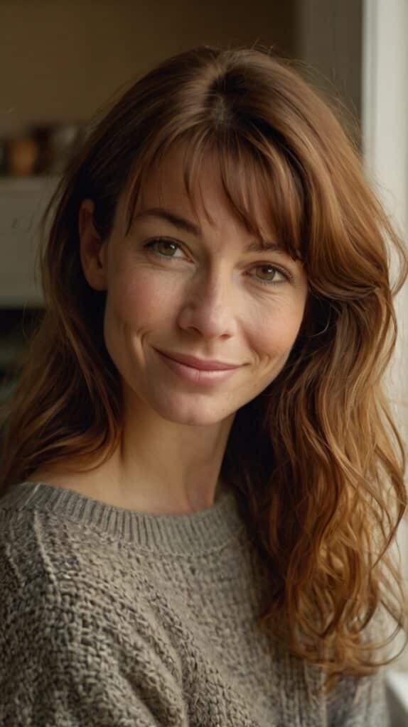 Long Hair with Soft Fringe