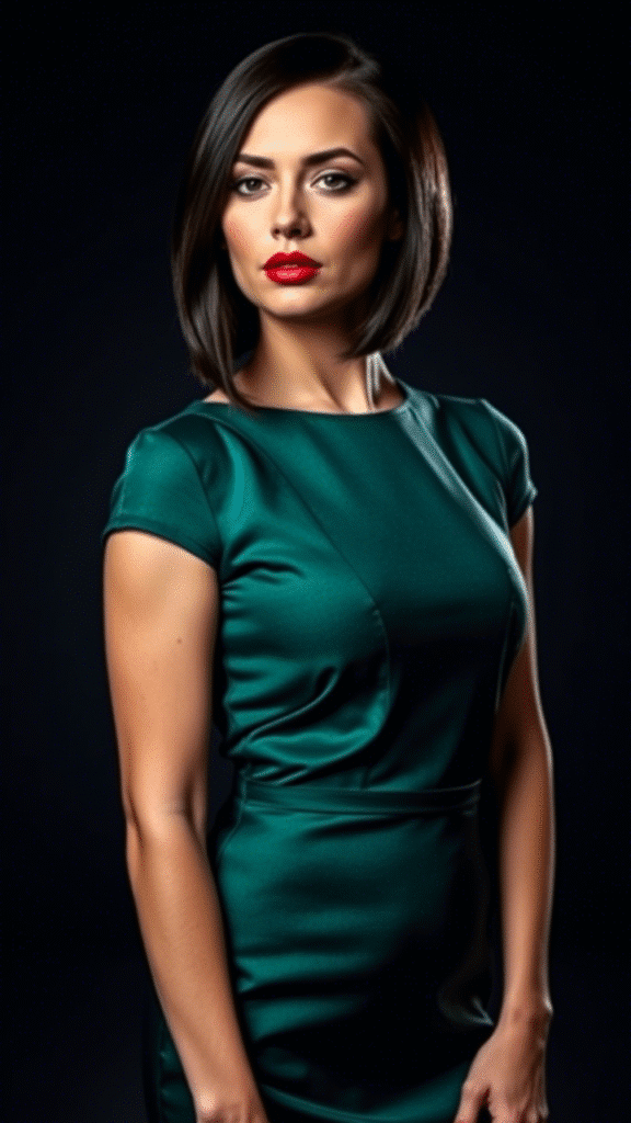 The Sleek Angled Bob with Internal Layers