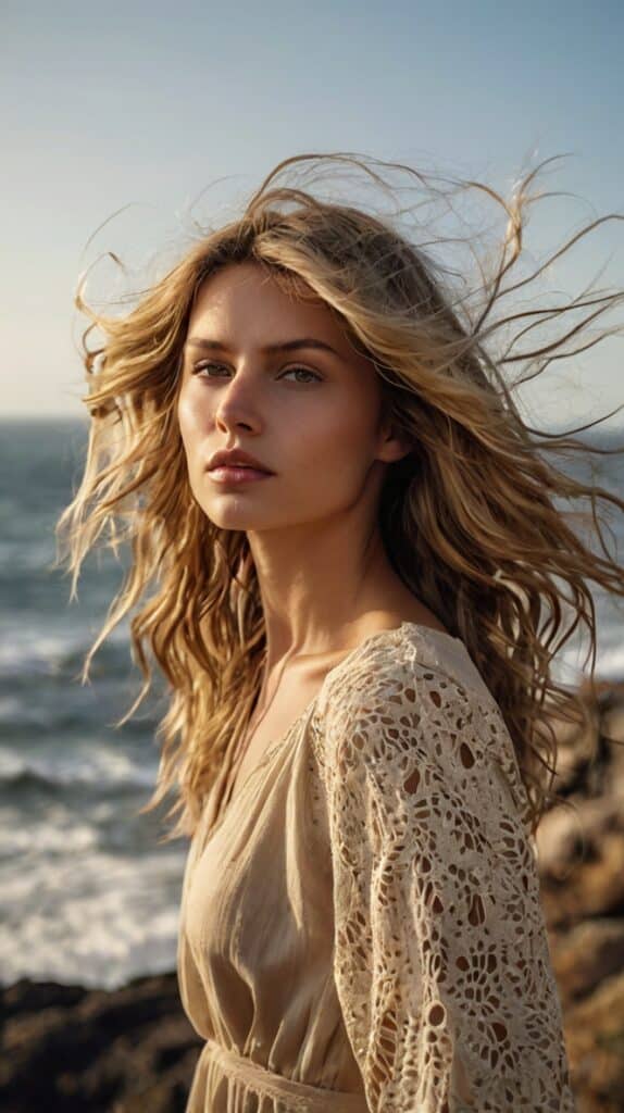 The Blonde Shag with Heavy Fringe