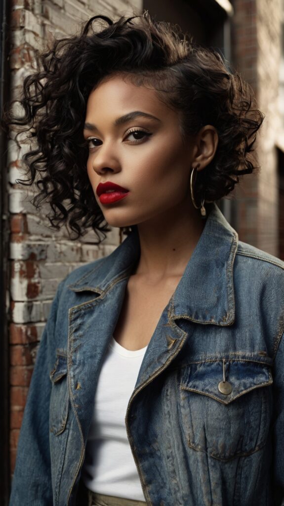 The Curly Bob with Undercut