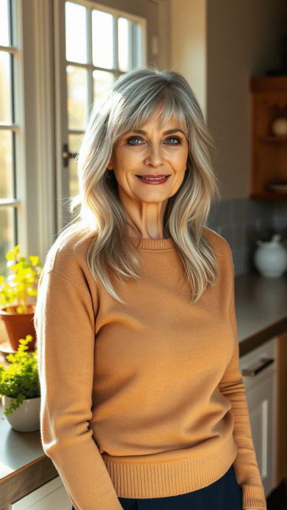 The Feathered Shag for Thick Hair