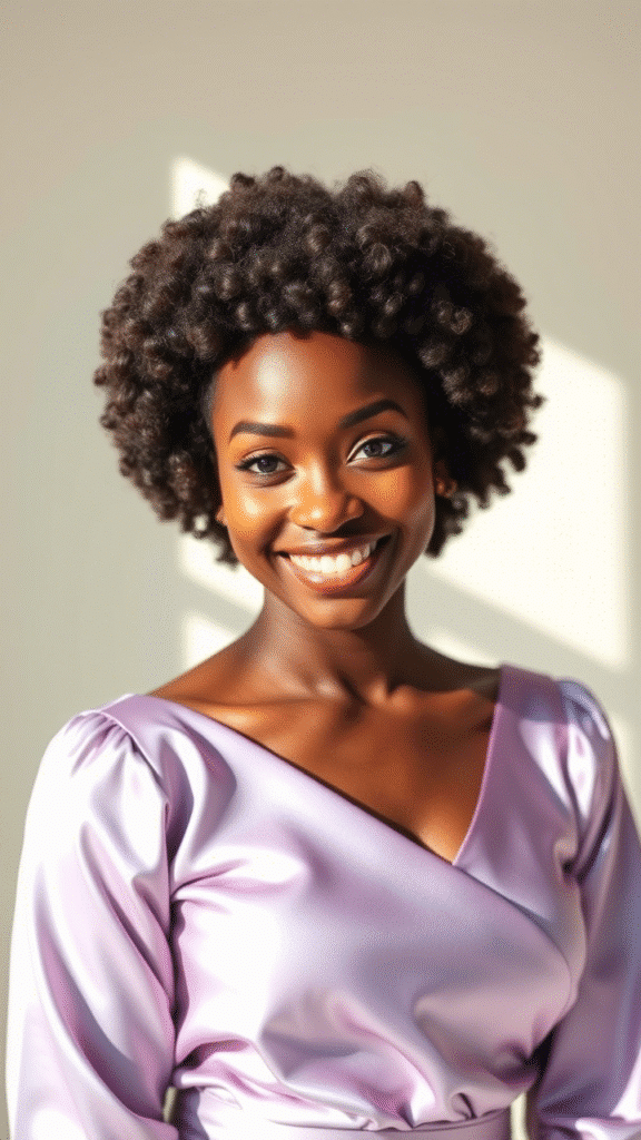 The Voluminous Curly Bob with Rounded Shape