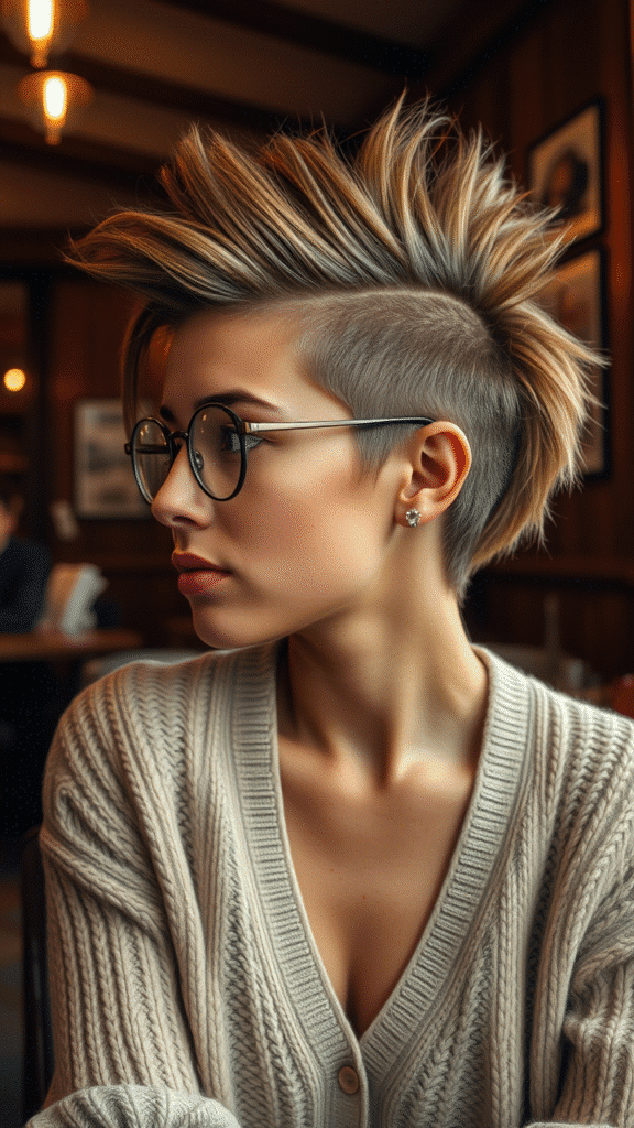 The Layered Mohawk Fade