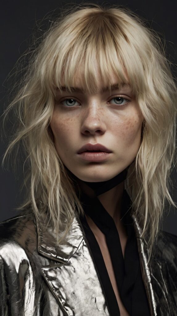 Wolf Cut with Disconnected Fringe