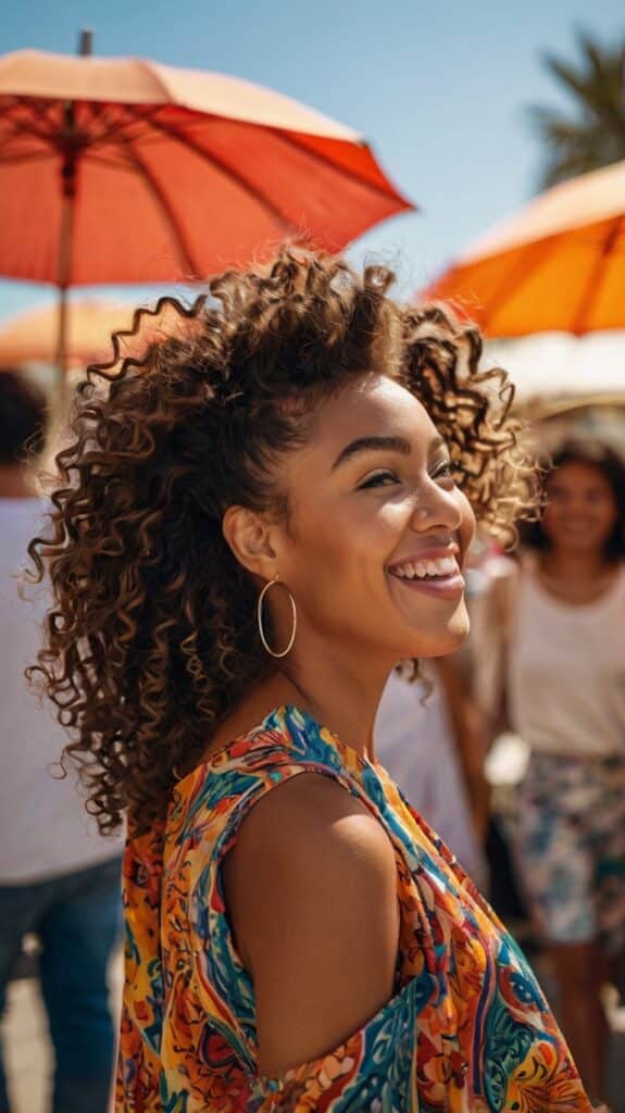 The Curly Mohawk Fade