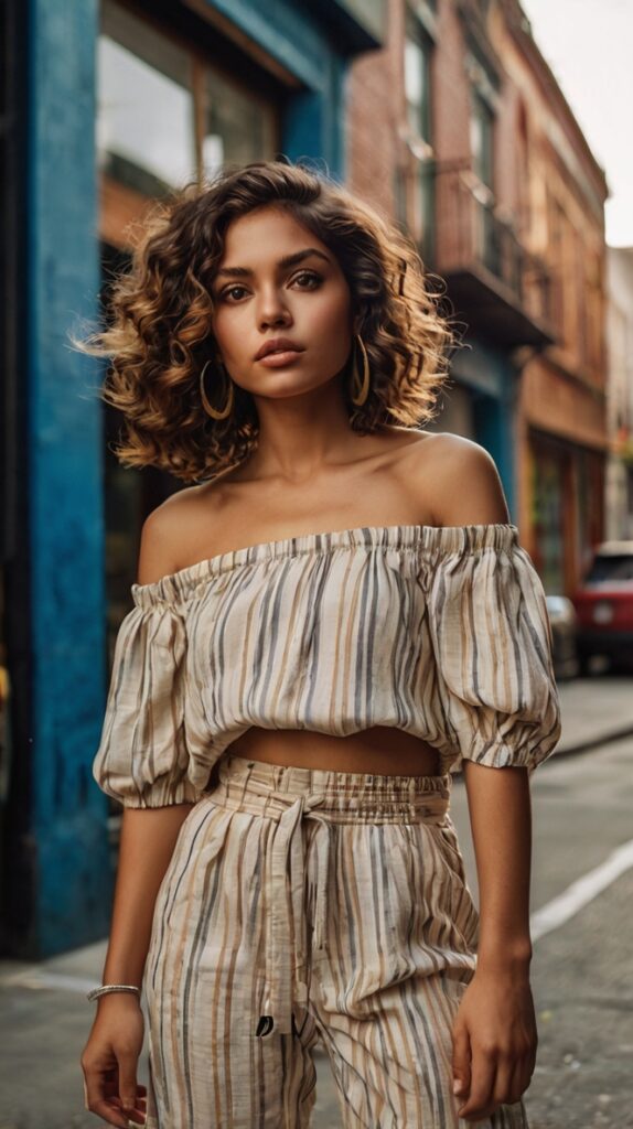 The Layered Curly Bob with Volume on Top