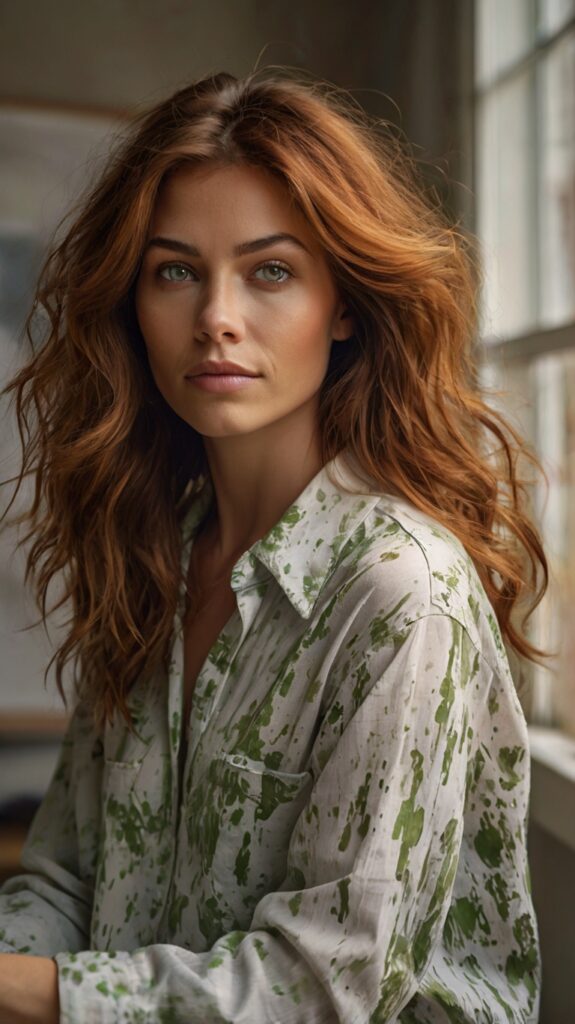Layered Mid-Length with Side Bangs