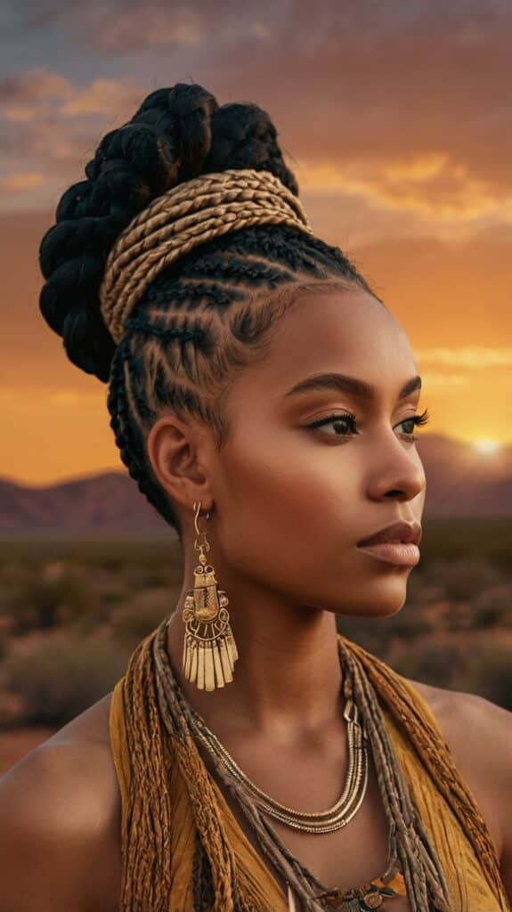 The Braided Mohawk Fade