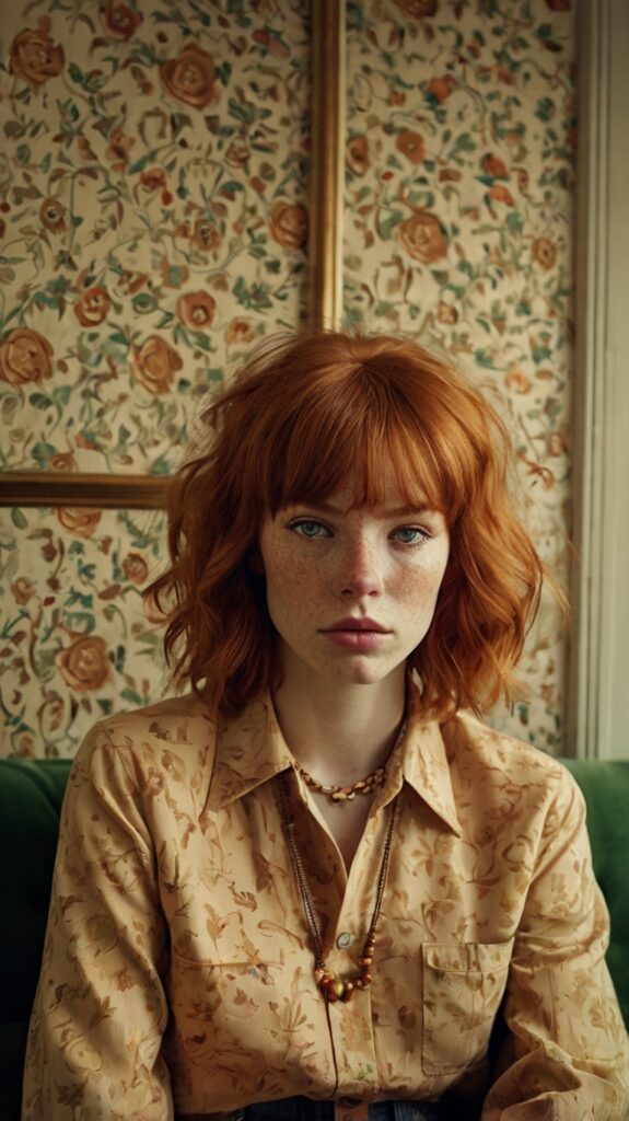 Curtain Bangs and Shag