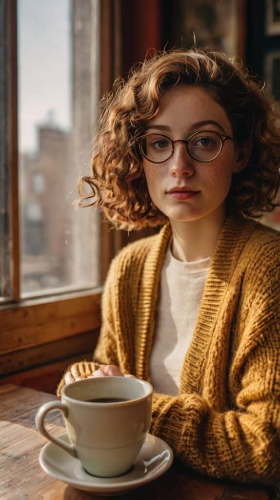 The Curly Bob with Micro Bangs