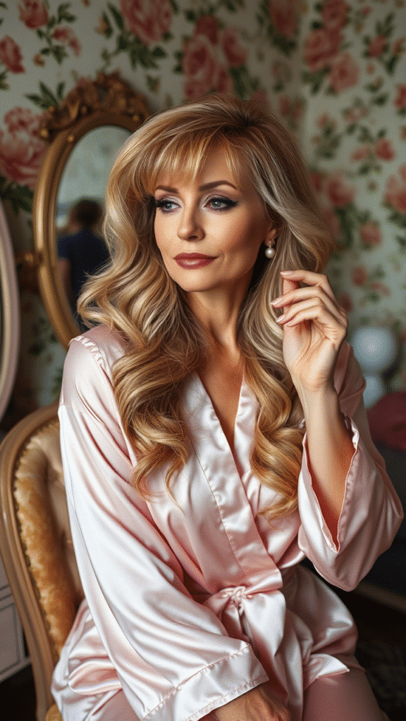 Bardot-Inspired Long Fringe with Length
