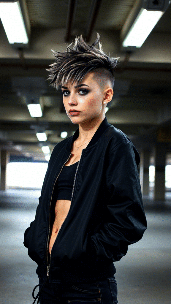 The Textured Crop Mohawk Fade