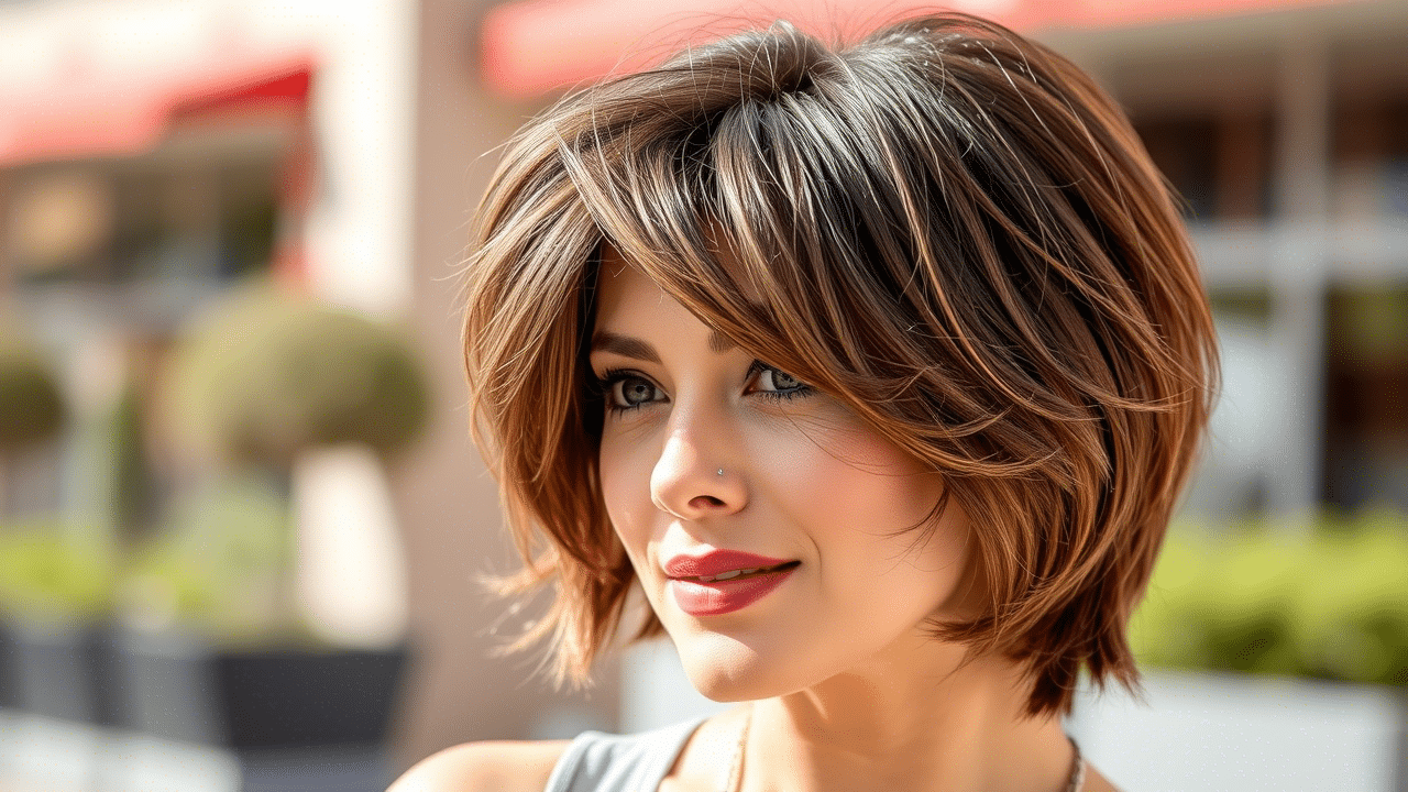 Trendy Chin Length Layered Bob Haircuts for Women